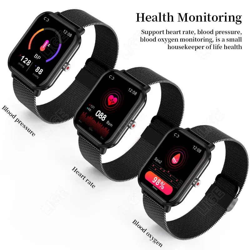 LIGE 2023 Smartwatch  ð     ڵ   Ʈ ġ  IOS ȵ̵