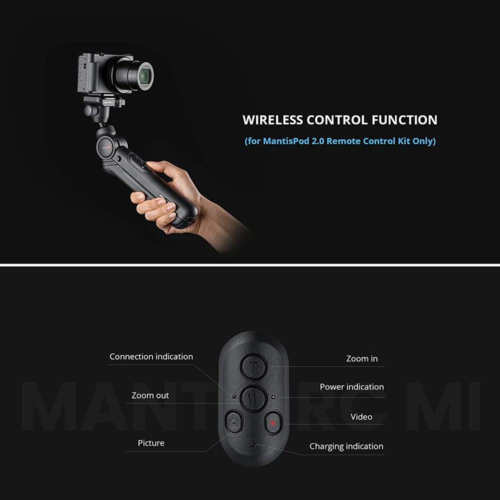 PGYTECH MANTISPOD 2.0 Bluetooth Mini Camera Vlogging Tripod
