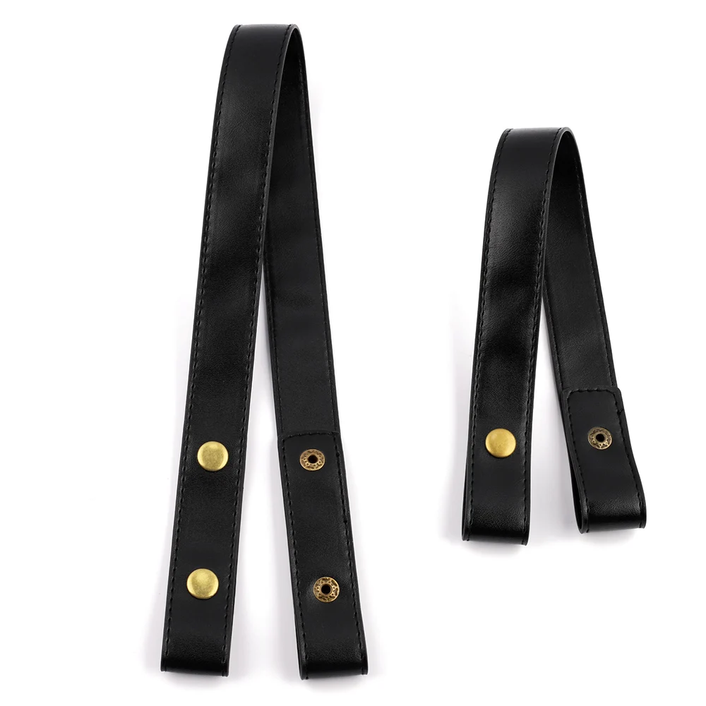 

2pcs 52cm 80cm Bag Shoulder Handbag Detachable PU Leather Snap Button Handles Strap Belt DIY Replacement Bag Accessories