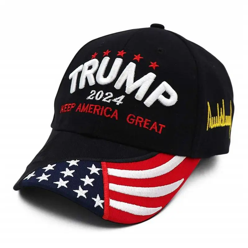 U.S. 2024 Trump Presidential Election Cap Baseball Cap Adjustable Snaback Cotton Sports Hat