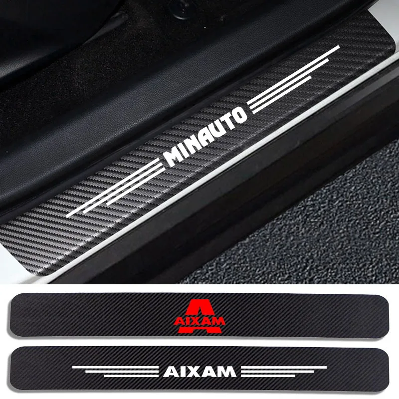 4Pcs Adesivo Soglia Porta Auto Per Aixam D-Truck Gto Mega Minauto Roadline Scouty City Coupe Crossline Accessori Crossover