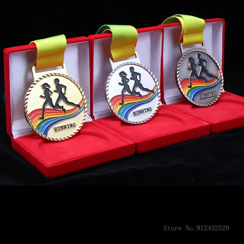 Custom Metal Sports Medal for football, table tennis, swimming, volleyball, taekwondo, dance competition, general sports, 10Pcs
