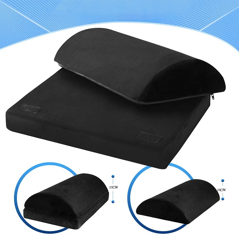 Adjustable Foot Rest for Under Desk Washable Cover Long Last Work