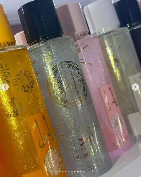 Profumo corpo scintillante rosa araba lunga durata per donna_voghion.com