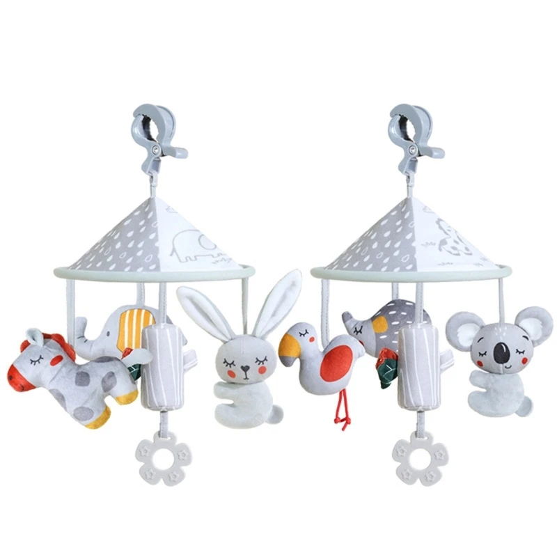 

Relaxing & Stimulating Baby Stroller Hanging Animal Toy Lovely with Teether for Soothing and Engaging Playtimes