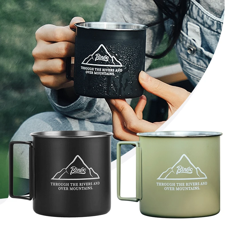 304 Stainless Steel Camping Mugs  Stainless Steel Coffee Mug Lid - 250ml  304 - Aliexpress