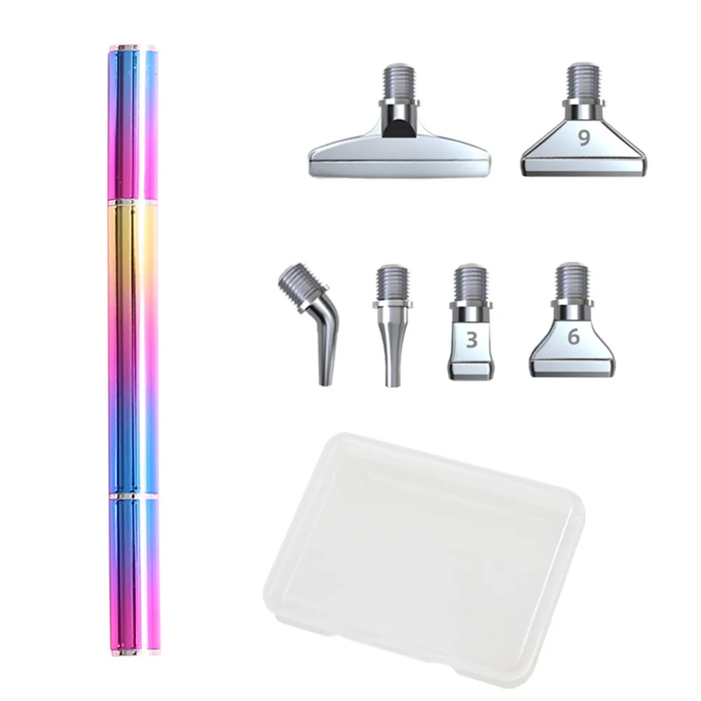 Diamond Painting Pen Set with Comfortable Ergonomic Grip -6 Pen Tips, Resin Diamond Art Tool for DIY Handicrafts