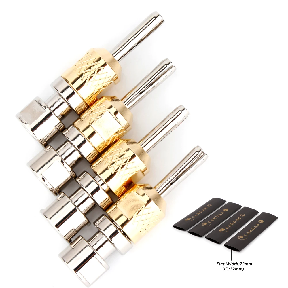 Alta Qualità Cardas Banana Plug Cab Self Lock Golden Riferimento Cavi Per Altoparlanti Connettore Binding Post Presa Femmina Jack
