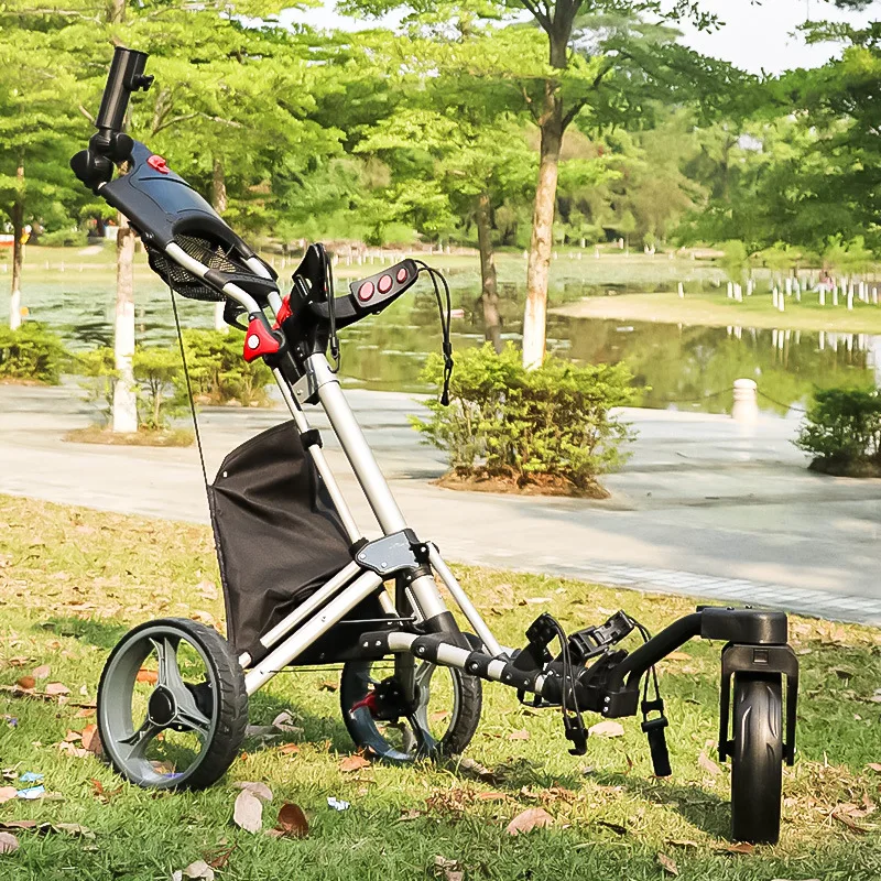 The New Golf Tricycle Golf Cart Foldable And Easy To Store Universal Wheel Cart Trolley