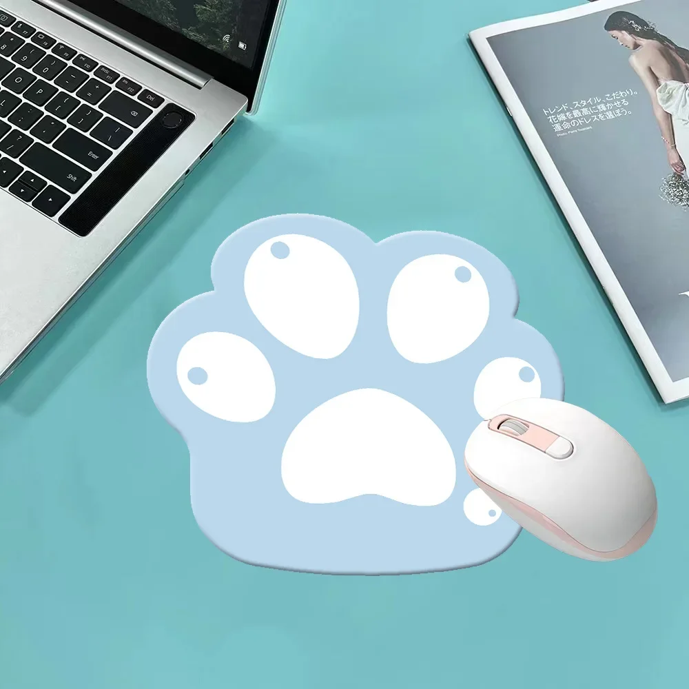 Garra de Gato Kawaii Pequeno Mouse Pad Impermeável Desktop Bonito Mousepad Tapete de Mesa Antiderrapante Acessórios para Jogos Escritório Casa pc Laptop - Imagem 4