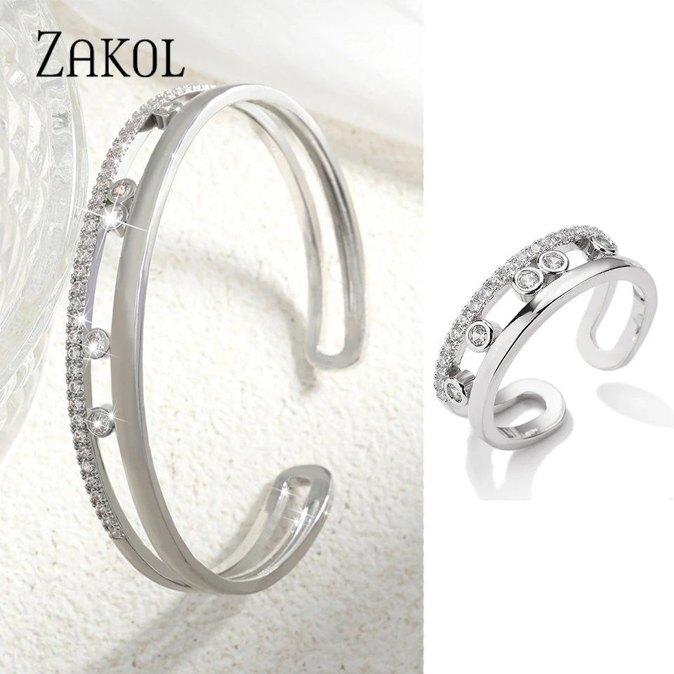 طقم سوار من الرغيف الزركوني المكعب المربع المجوف م...