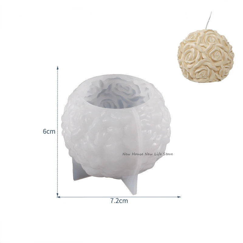 Versatile Silicone Rose Flower Mold for Crafts and Culinary Creations