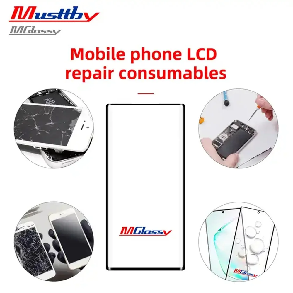 5 Pezzi Musttby-My Glass Con Oca Per Samsung S8 S9 S10 S20 Plus S20Ultra S21U S22 Ultra Note 8/9/10/20Ultra Lcd Screen Repair