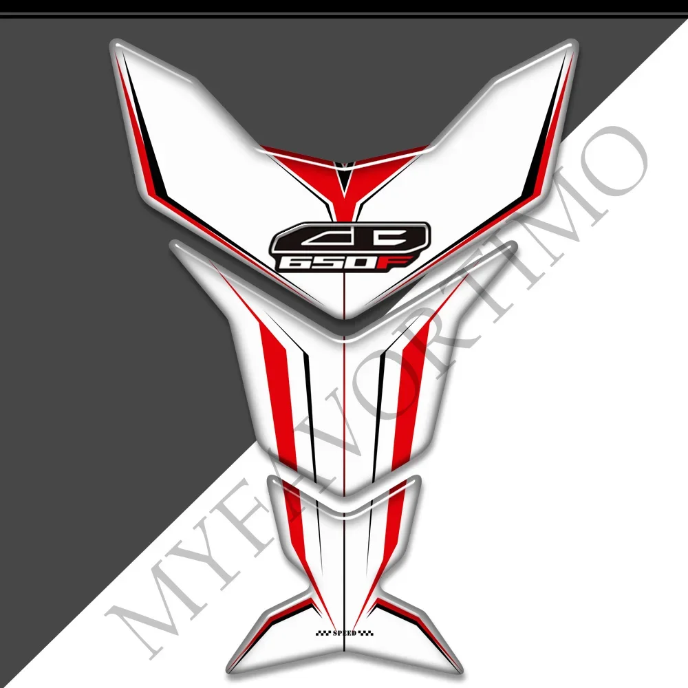 Motorcycle Protector Tank Pad Gas Fuel Oil Kit Knee Fish Bone Emblem Logo 3D Stickers Decals For Honda CB650F CB 650F 650 F