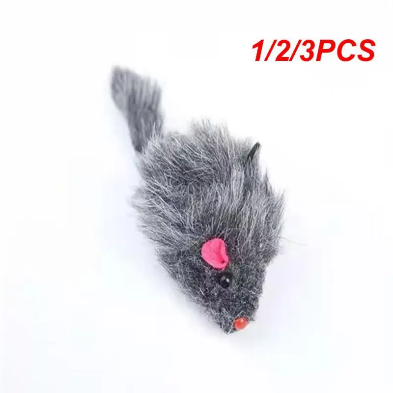 

1/2/3PCS Entertainment Cat Toy Lifelike Mouse Toy Colorful Pet Toys For Cats Soft Plush Toy Durable Cat Toys Irresistible Charm