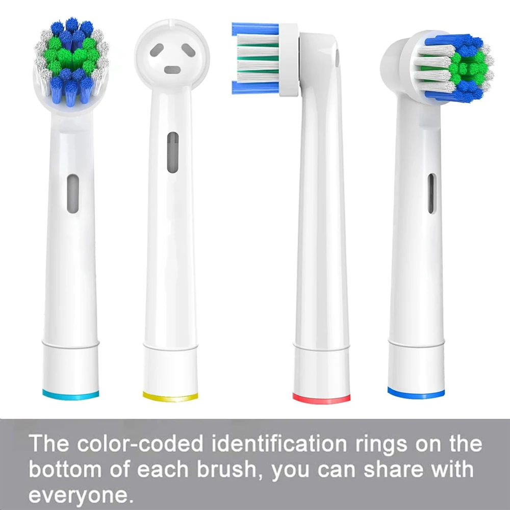 4/8/12/20 Pcs Compatible with Oral B Click-on Electric Toothbrush Replacement Brush Heads, Toothbrushes Head Refill for 1000 500