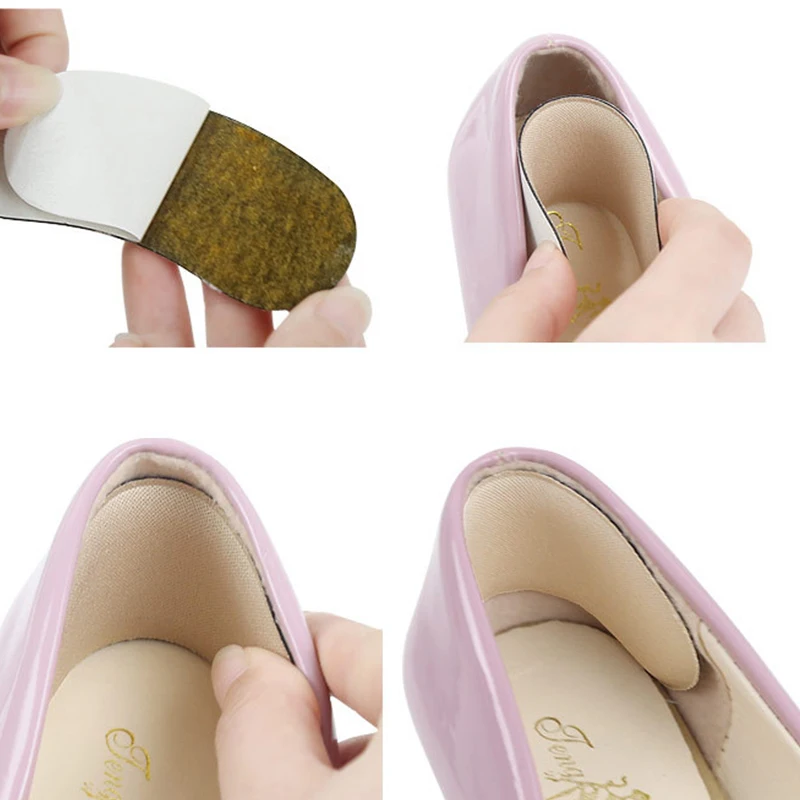 4pcs Insoles Patch High Heel Pads for Sneakers Back Sticker Antiwear Pain Relief Feet Pad Cushion Insert Insole Foot Care Insert