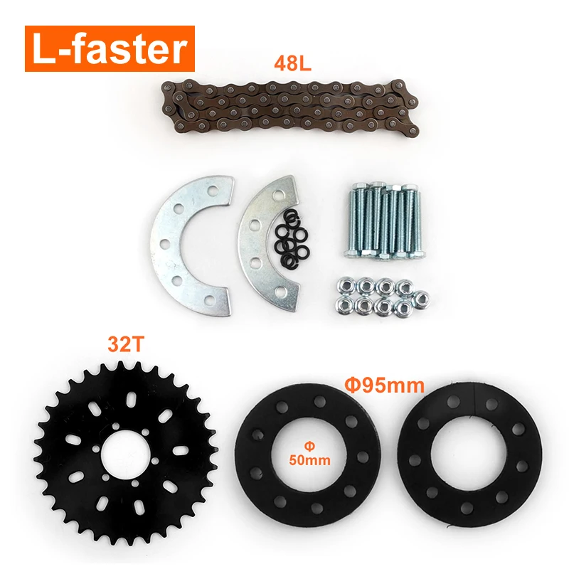 L-faster Elektro - Motorrad - kit 25h 500w mit kettenantrieb high