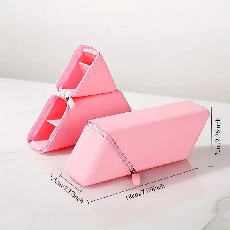 Stylish Expandable Desktop Silicone Pen Holder with Large Capacity