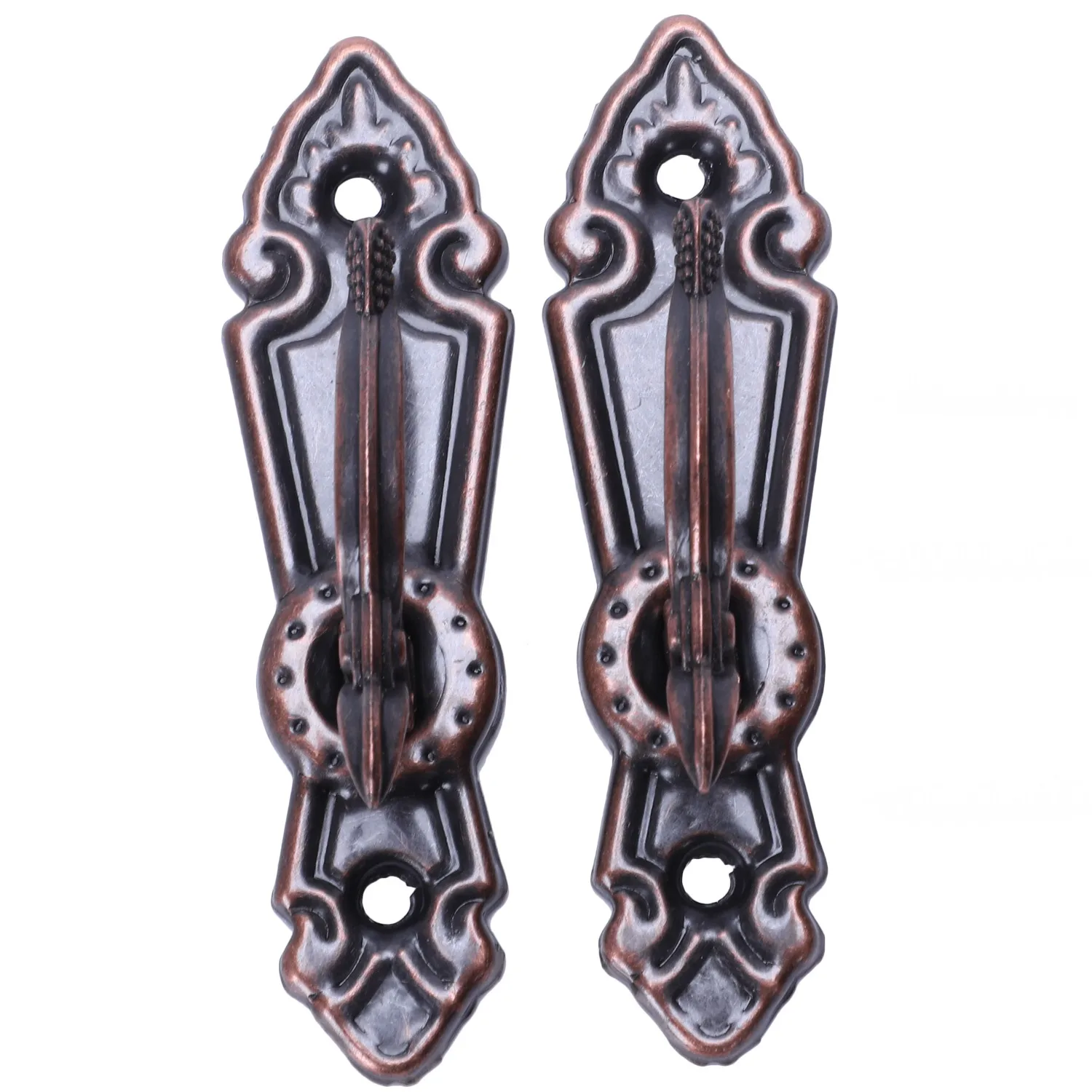 Metal Curtain Tassel Tie Back Tieback Mini Wall Hooks 2PCS Red bronze