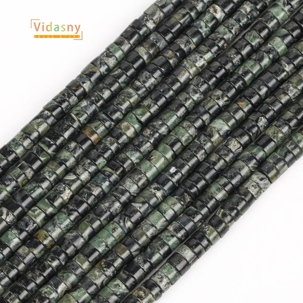 6x3mm Naturstein Kambaba Jaspis Perlen Für Schmuck Machen Disc Lose Perlen Diy Zubehör Armbänder 15 zoll – Detail 3