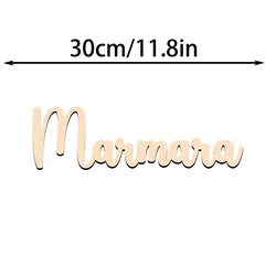 Personalized Wooden Letter Name Sign: Durable Door Hanging Decor - Lenth30cm (MZP39 - 1)