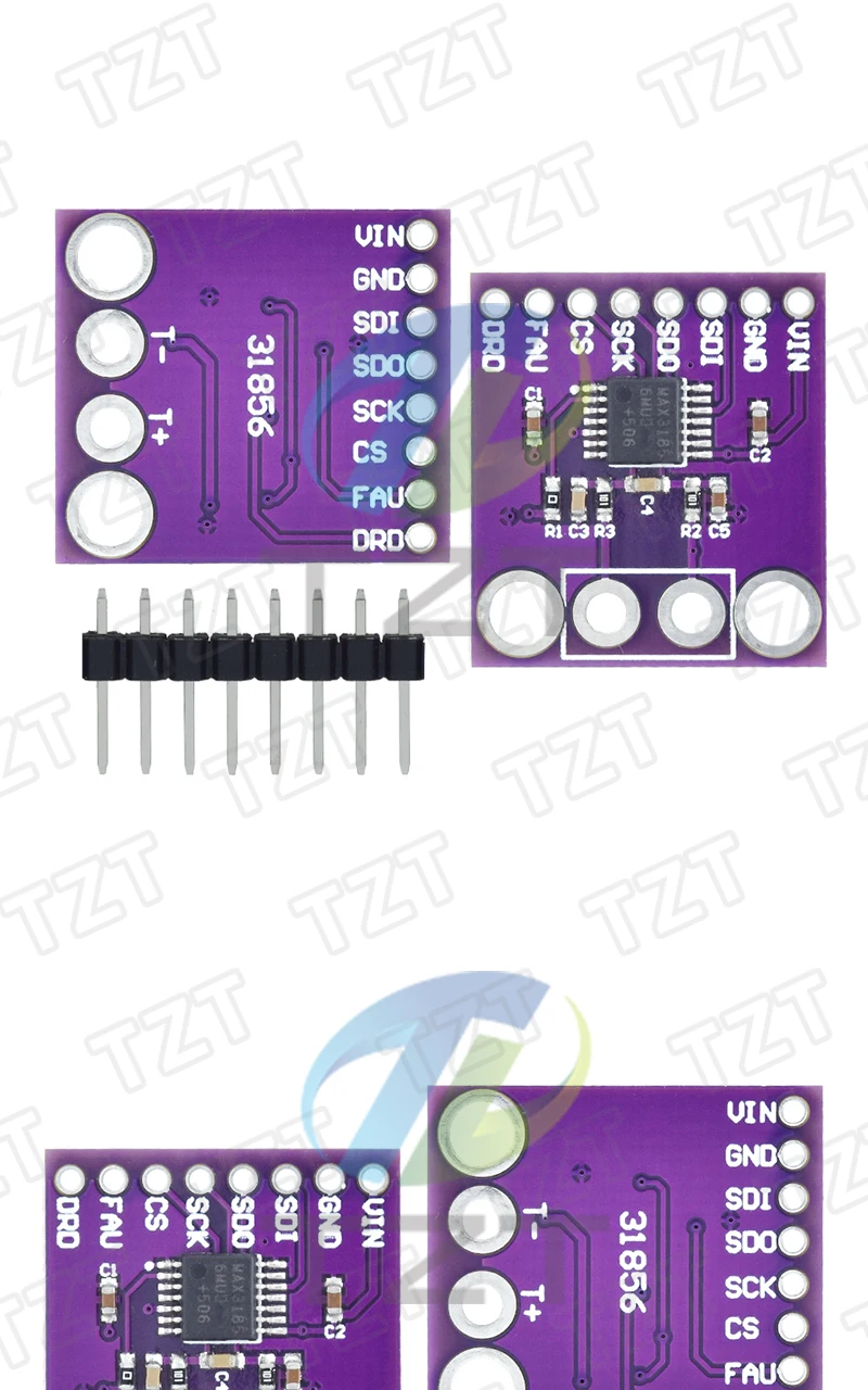 1/3 Stück MAX31856 CJMCU Thermoelement-Modul Hochpräzises Entwicklungsboard-Modul A/D-Wandler Universaltyp CJMCU-MAX31856 – Detail 3