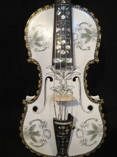 

Hardanger fiddle Deluxe fancy Norwegian fiddle 4/4 violin of profession concert