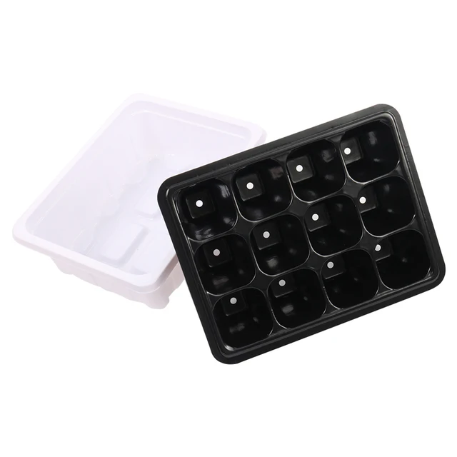 6/12 Cell Potte Pot Seed Tálca Készlet Csírázó Lélegző Lyukakkal Tenyésztő Ültetvény Doboz Zöld Palánták Talajblokk - Image 3