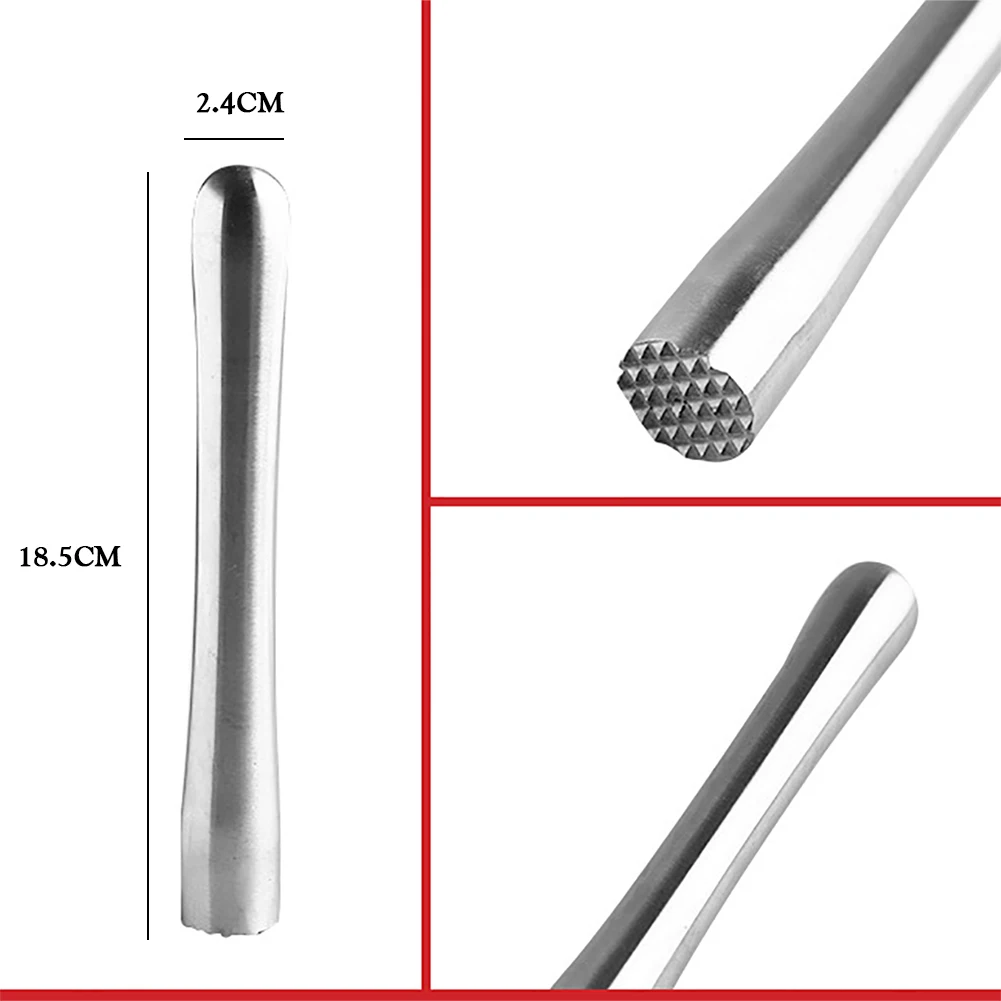 Cocktail Shaker Steel Wine Mixing Stick Muddler Cocktail Stirrer Shaker Ice Crusher Barware Tool Wine Accessories bar tools