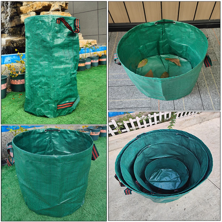16/32/72 Gallon Garden Waste Bag Large Capacity Reusable/Collapsible with Handle