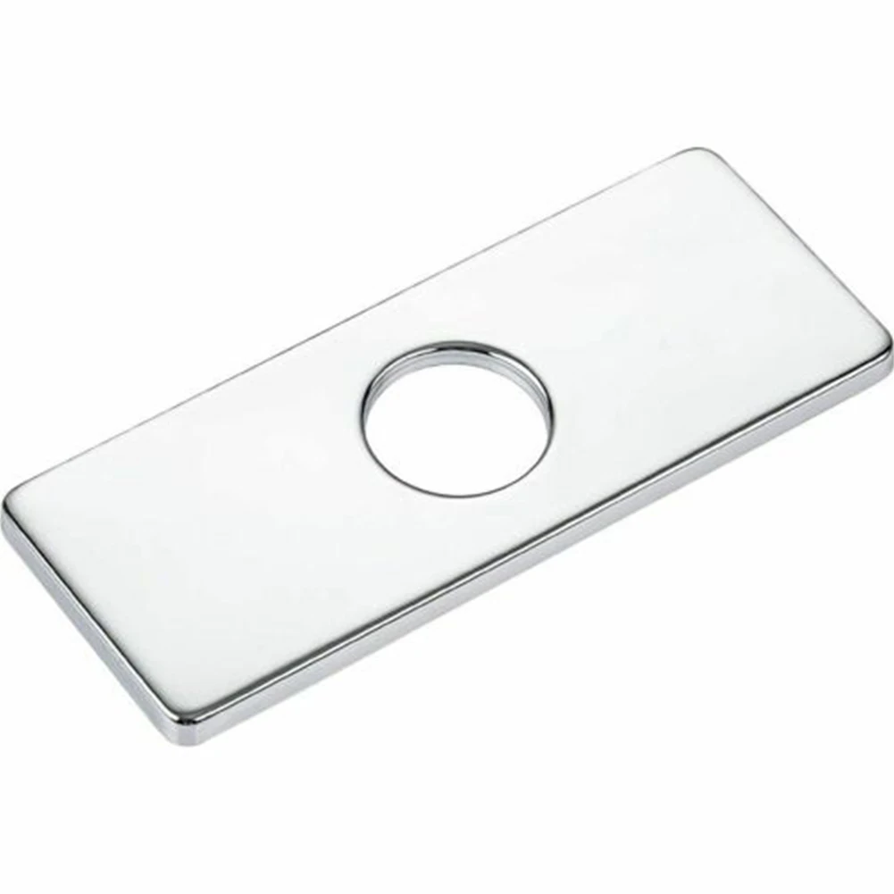 Brand New Faucet Cover Plate Faucet Deck Plate 1 Pc 162*63*mm Black/Gold/Silver Resist Scratches Stainless Steel