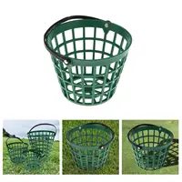 Unbreakable Golf Ball Basket Plastic Carrying Bucket Holder with Handle 2