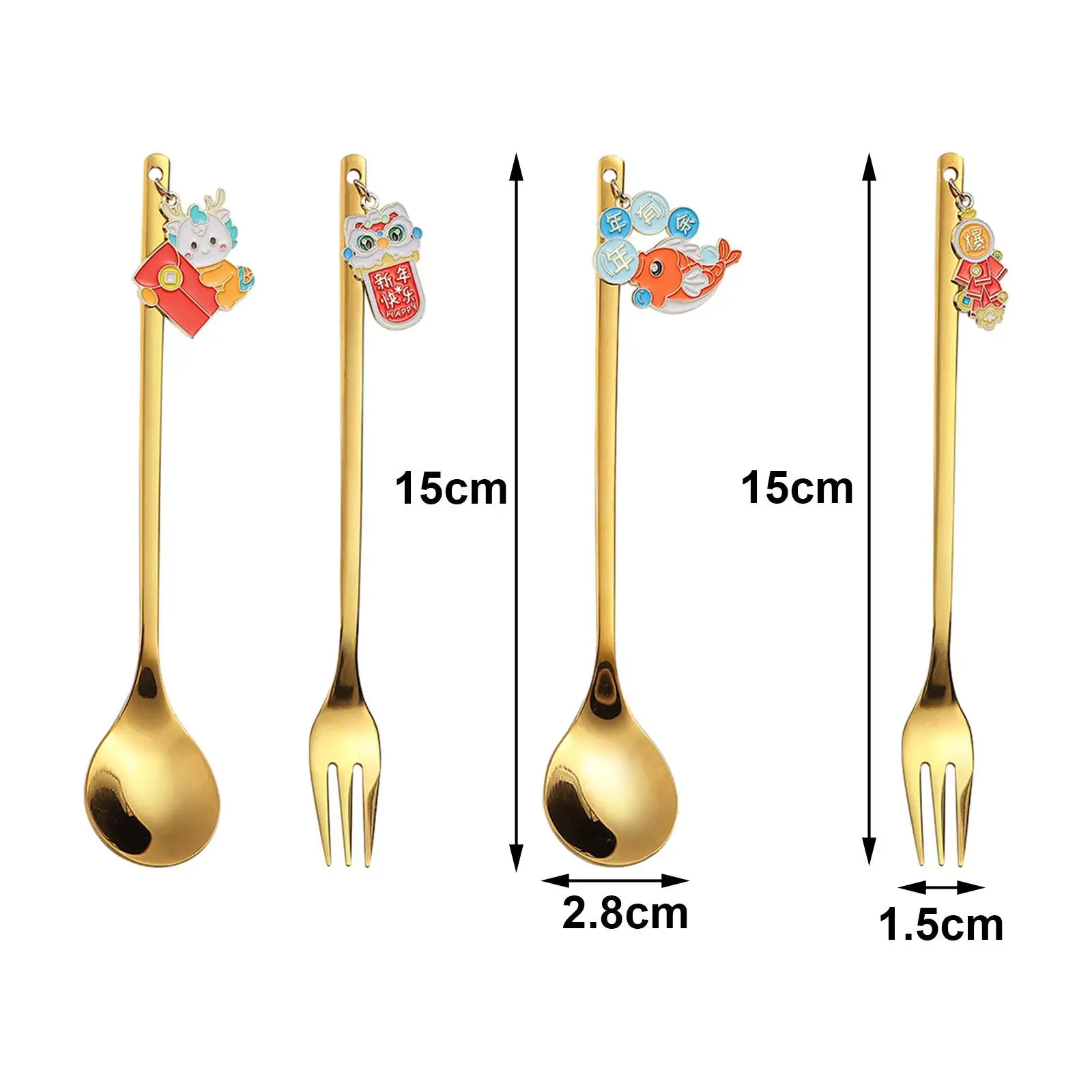 Party Cutlery Set Spoons and Forks Dinnerware Flatware Set Dessert Spoon for Holiday Gatherings Housewarming Birthday Party