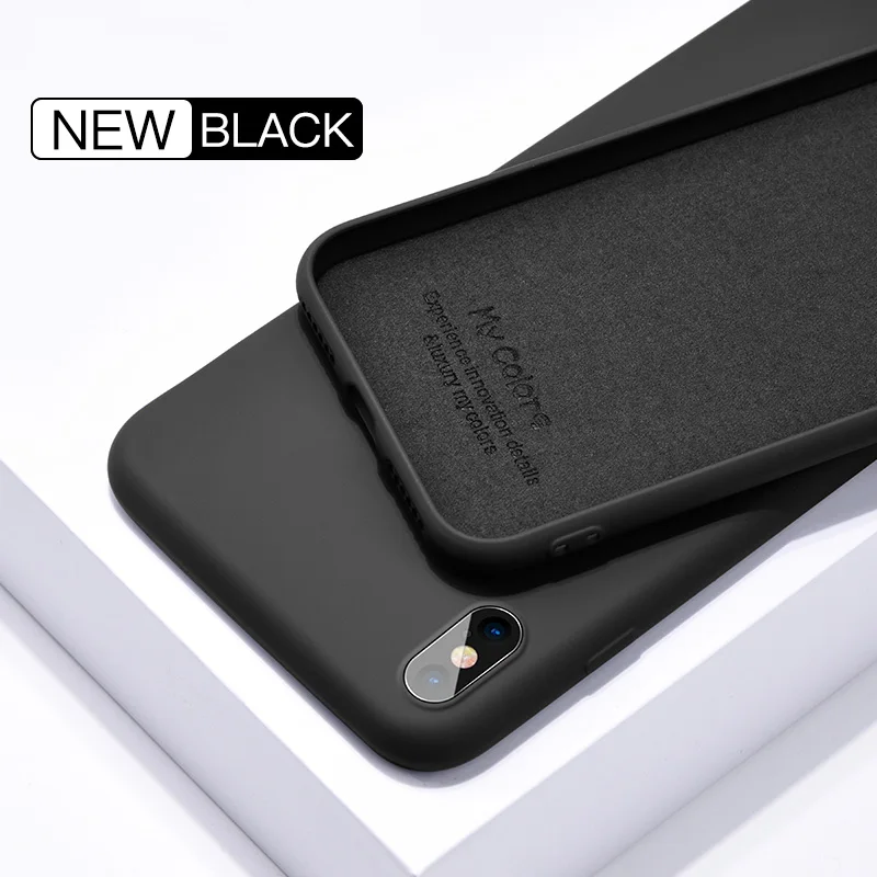 Premium Liquid Silicone Soft TPU Phone Case - Original Matte Protective Cover