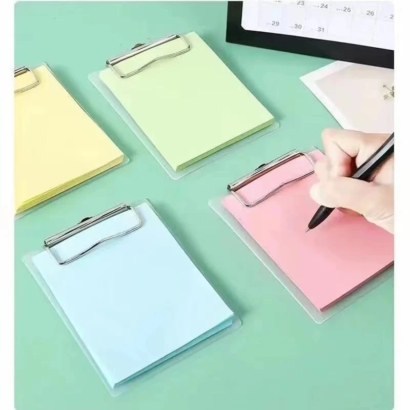 Mini Clipboard A7 Writing Pad PP Plastic Clip Board With Clip writing clipboard