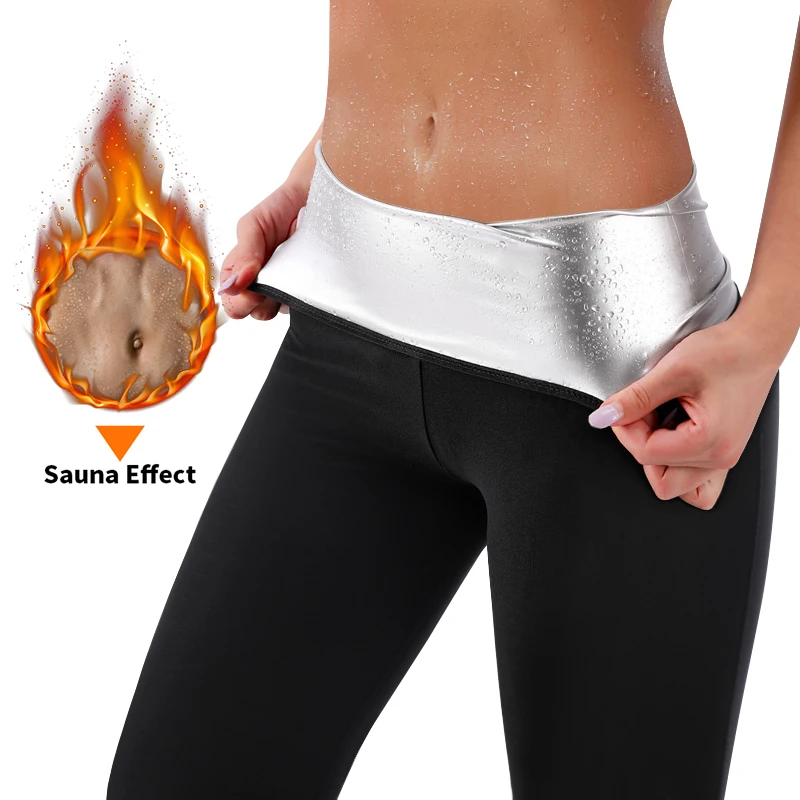 Pantalon Yoga Legging Sudation pour Femme Sauna Favorise la Perte de Poids