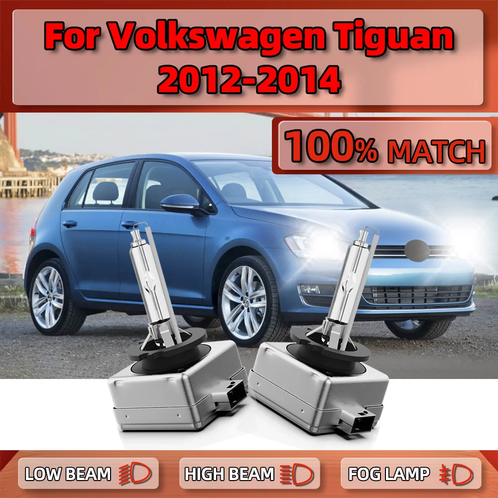 

2PCS 35W HID Xenon Light Bulbs 6000K 12V Car LED Headlight 20000LM Super Bright Xenon Lamps For Volkswagen Tiguan 2012 2013 2014