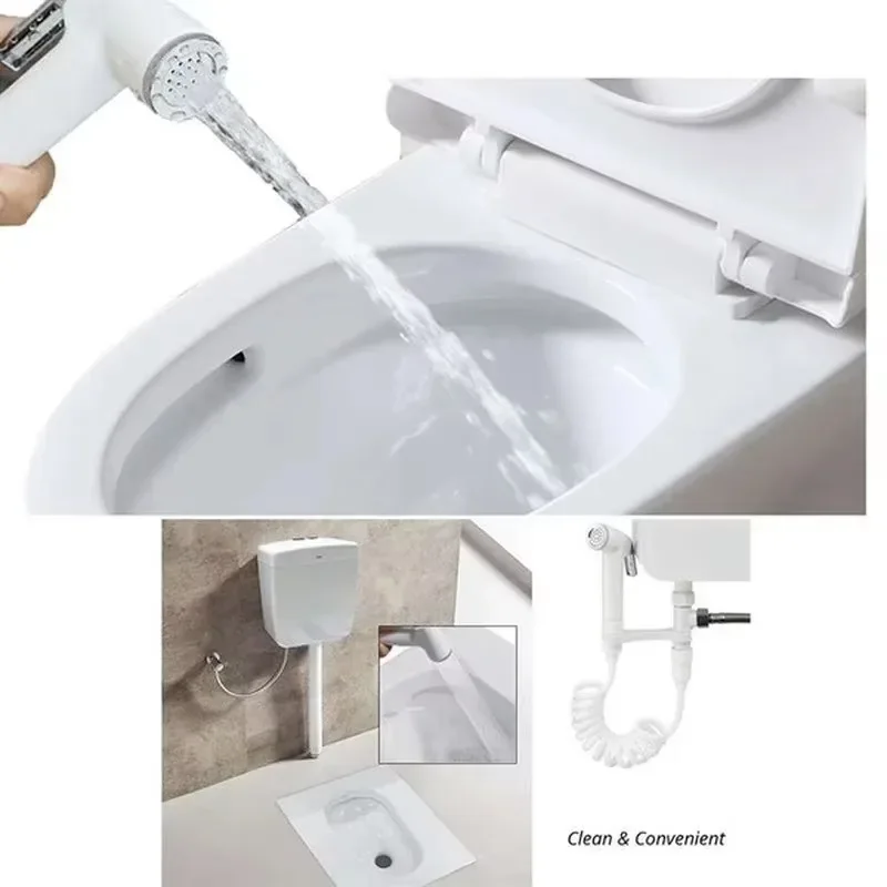 Bathroom Accessories Toilet Bidet Tap Handheld Shower Portable Bidet Sprayer Gun Seat Spray Without Drilling Shower Accessory