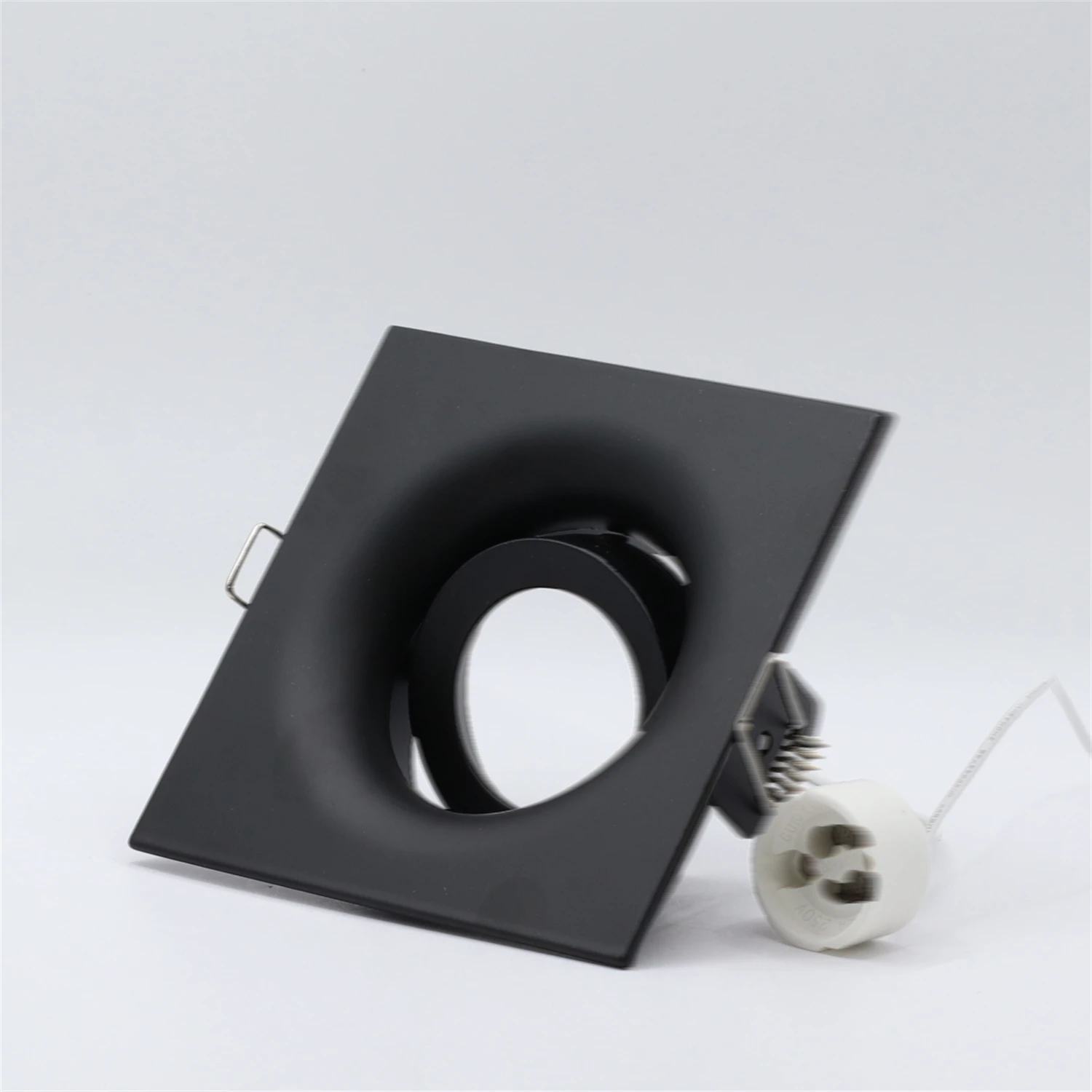 5 Pcs Led Downlight Round Square Recessed Ceiling Spot Lamp Frame with GU10 holder Spotlight Fitting Fixture for Balcony