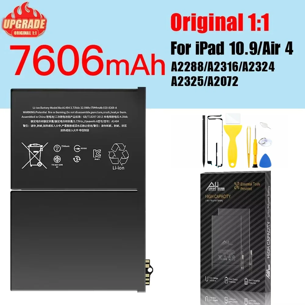 PINZHENG Tablet Battery For iPad 5 6 Air A1484 For iPad Air2 A1474