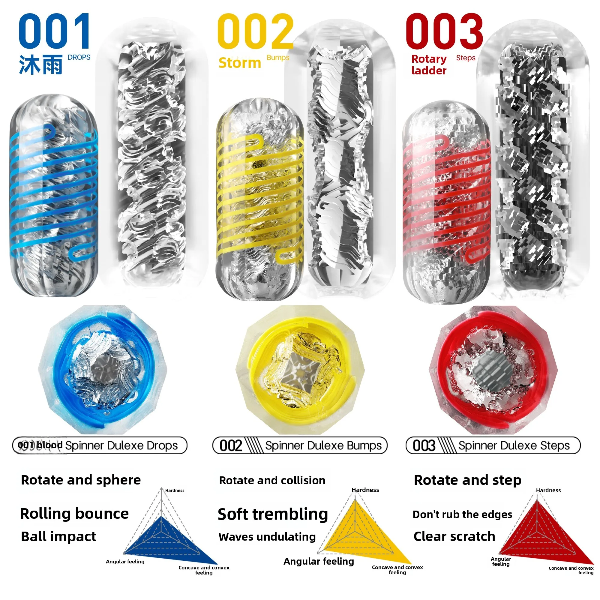 TENGA Official Licensed Latest Design Auto-Rotating Male Masturbator Cup Oral Sex Soft  Adult Toy for Men Manual Sex Toys