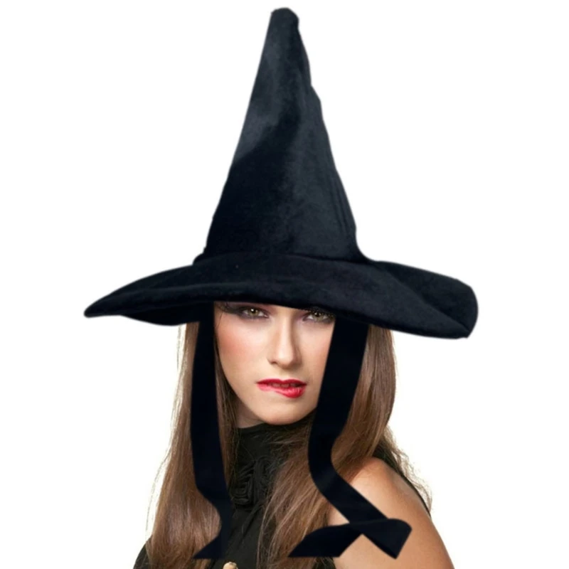 

Witch Hat for Christmas Cosplay Party Makeup and Daily Use Peaked Hat for Adult