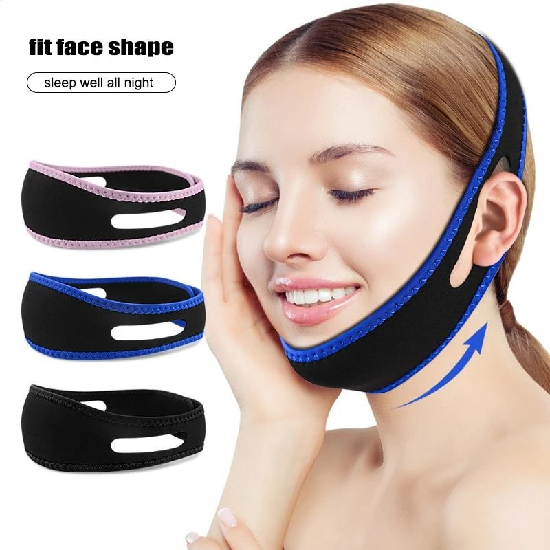 

Breathable Anti Snore Chin Strap Nylon Elastic anti-Snoring Chin Belt Mouth Breathing Band Apnea Belt Improve Sleeping Care Tool