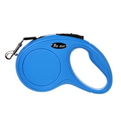 Automatic Retractable Pet Leash, Durable Nylon Lead - 3m (Blue)