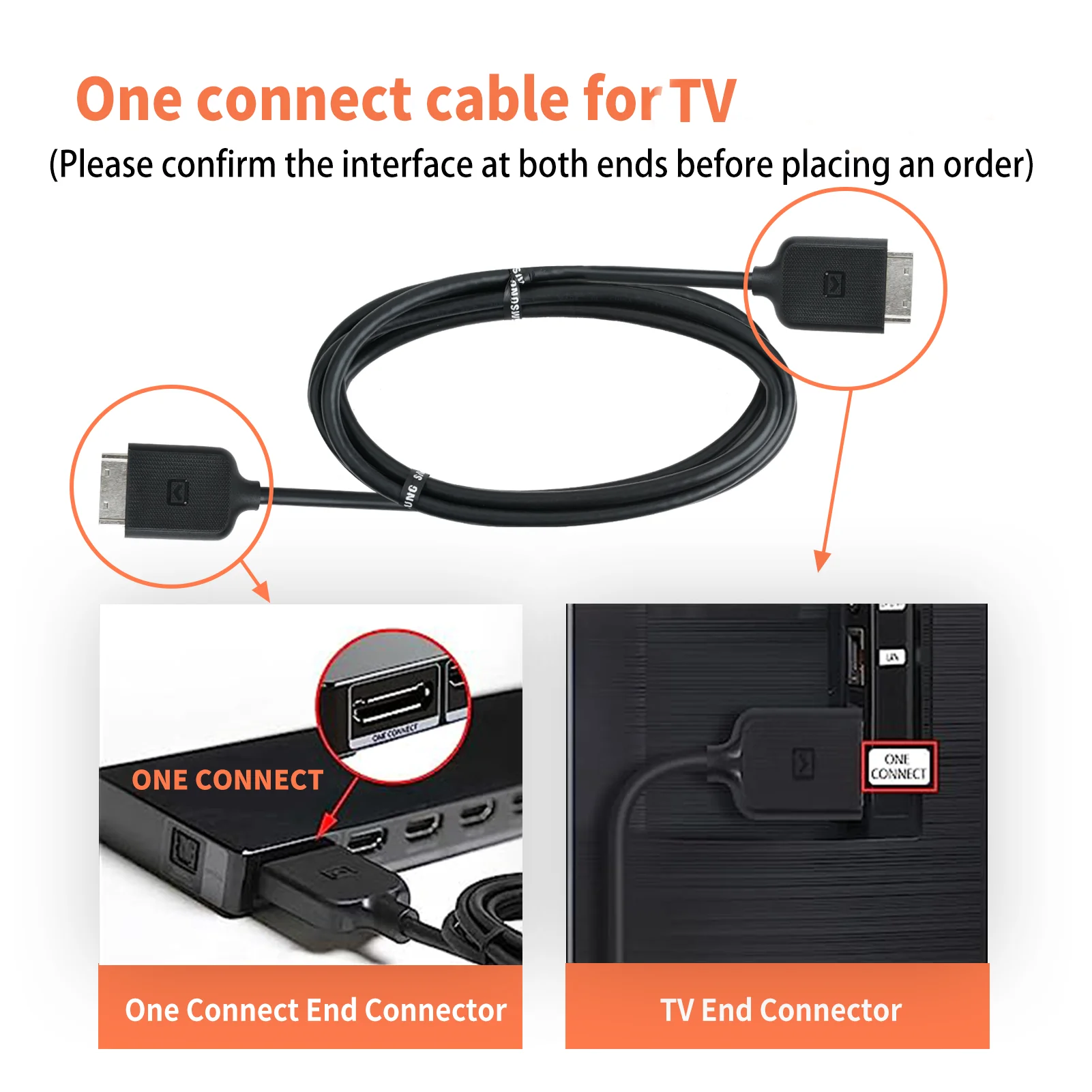 

BN39-02209B BN96-44186A BN91-17814A BN91-17814W Connect Cable is for UN55KS8000F UN55KS800DF UN55KS8500F UN55KS850DF UN55KS9000F