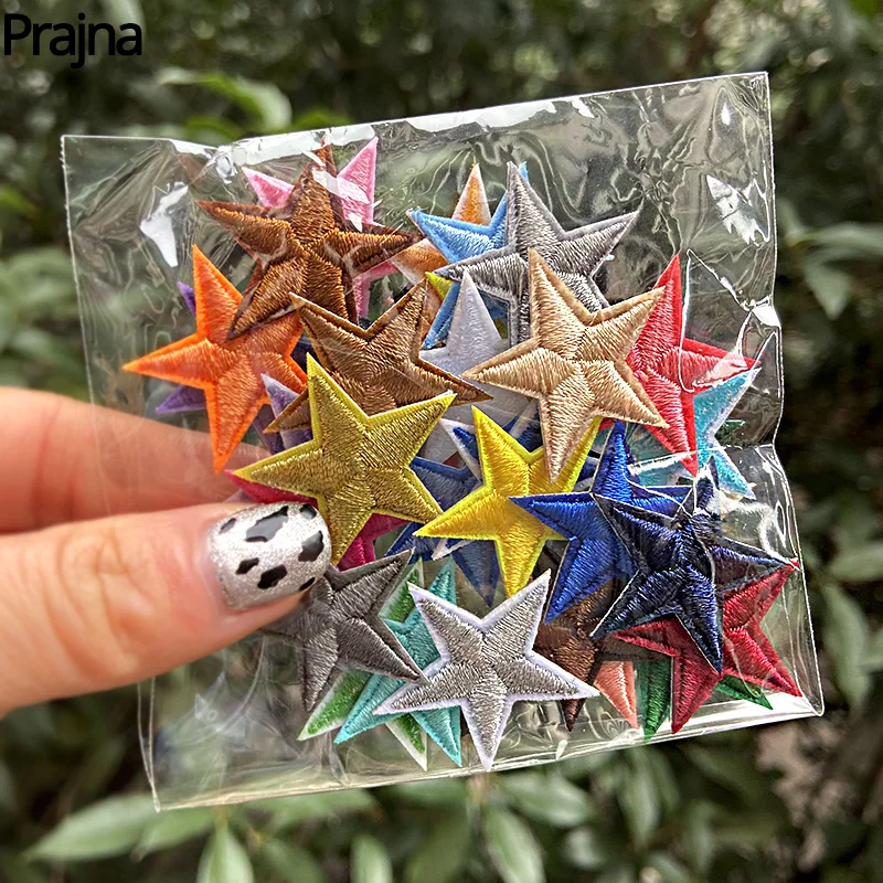 1pc Five-pointed Star & Rhinestone Decorative Fabric Patch (iron-on)