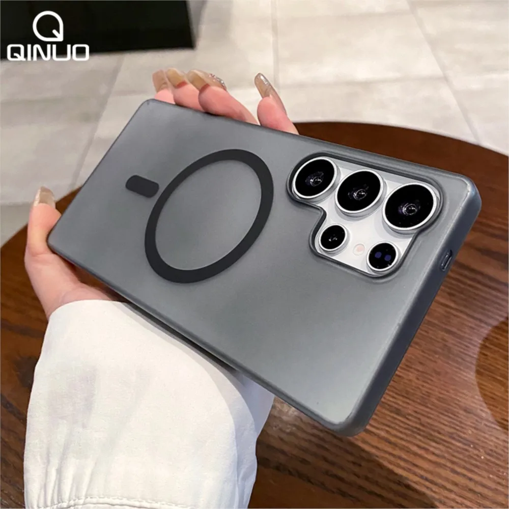 Slim Matte Clear Magnetic Phone Case Cover