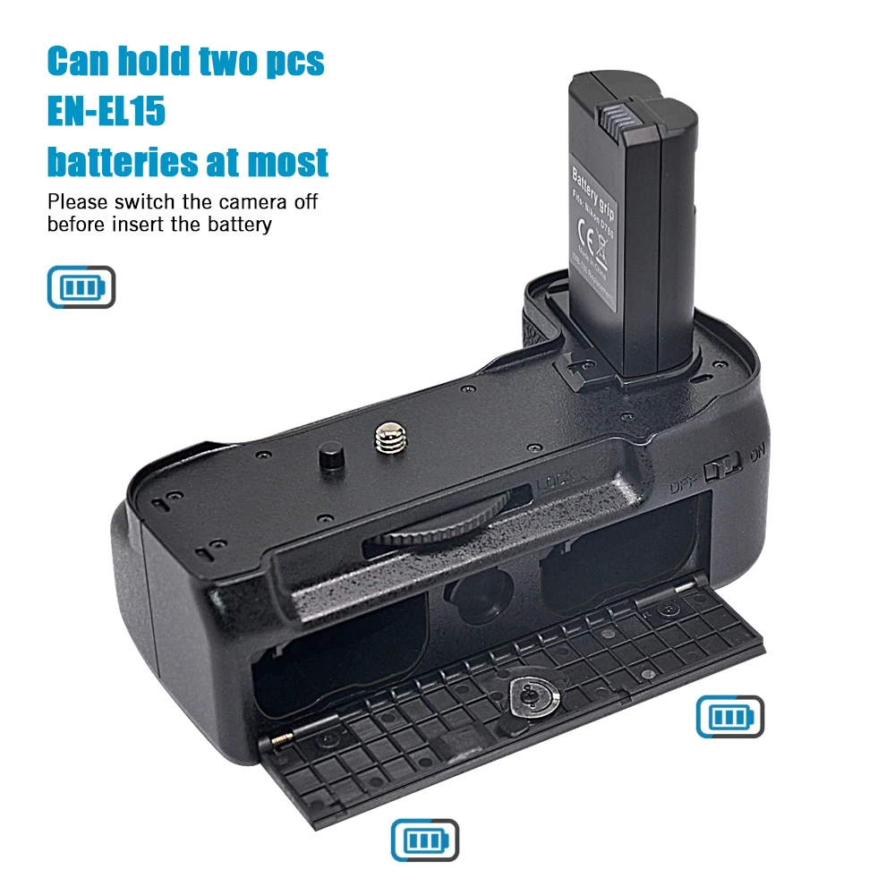 Mcoplus BG-D780 Pro Vertical Battery Grip with 2.4G Remote Control for Nikon D780 SLR Camera /Work with EN-EL15 Battery