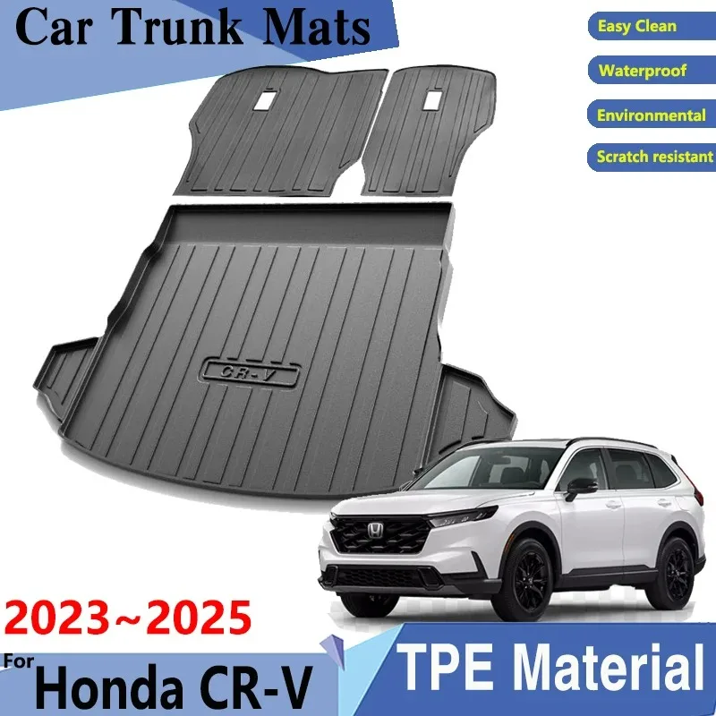 

Car Trunk Mats For Honda CR V CRV Breeze 5seats RS MK6 2023 2024 2025 Car Easy Clean Rear Cargo Tray Trunk Rear Pads Accessories